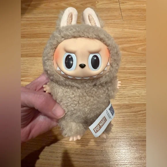 Exciting Macaron Labubu Plush Set - Sesame Bean, Green Grape and Toffee Bundle - Picture 4 of 4